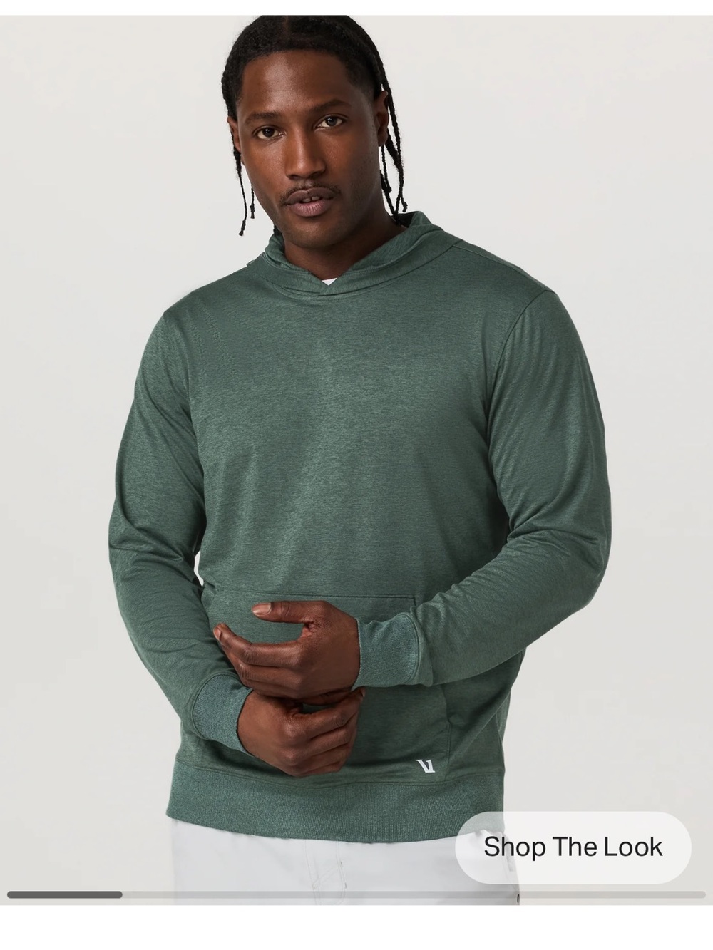Vuori Sunday Hoodie 2.0 Men's Green Hoodie